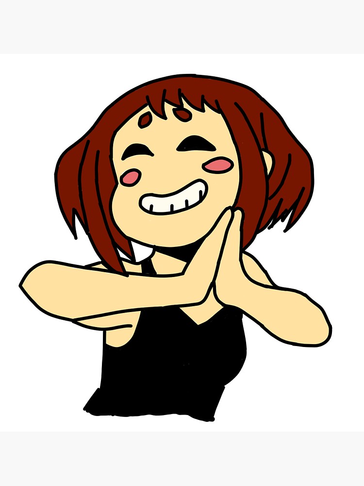 Happy Ochaco Sticker For Sale By Cbindisguise Redbubble 8372