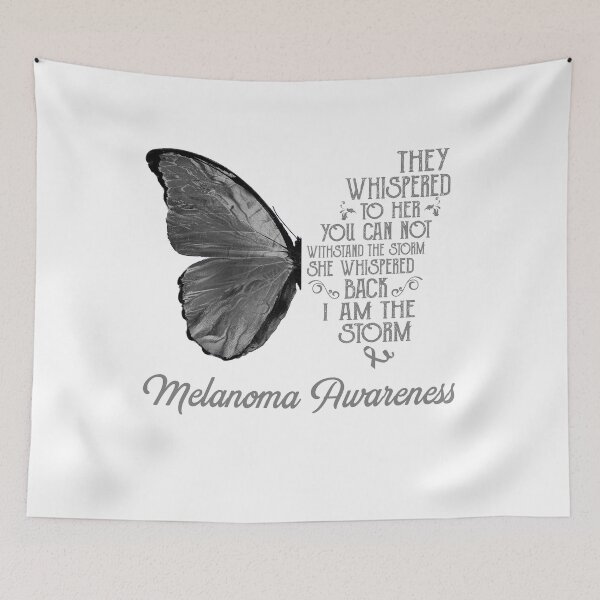 Item preview, Butterfly I Am The Storm Melanoma Awareness designed and sold by whlrcheryl.