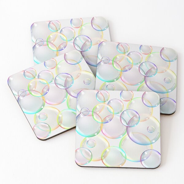Item preview, Simply Bubbbles...This is a simple and pretty bubble pattern with translucent rainbow colors designed and sold by Wonder & Whimsy.