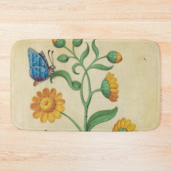 Item preview, Vintage Floral Pattern Marigolds and blue butterfly famous artwork Claude designed and sold by Designs24U.
