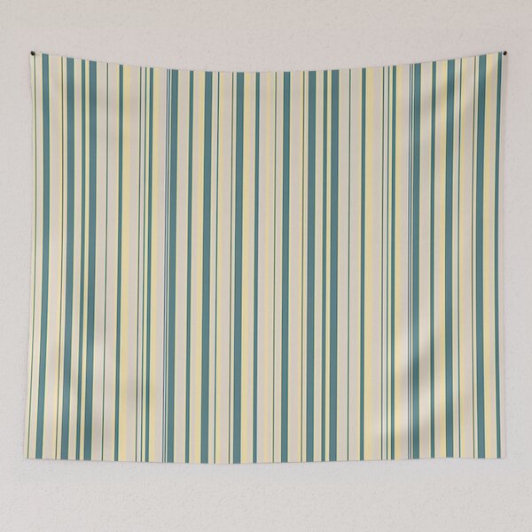 Item preview,  Blue and Yellow Multicolored Vertical Stripes  designed and sold by Karam Barakat.