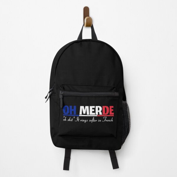 Aperçu de l'œuvre OH MERDE "oh merde" ça sonne plus doux en français, dicton drôle créée et vendue par Drago Art.