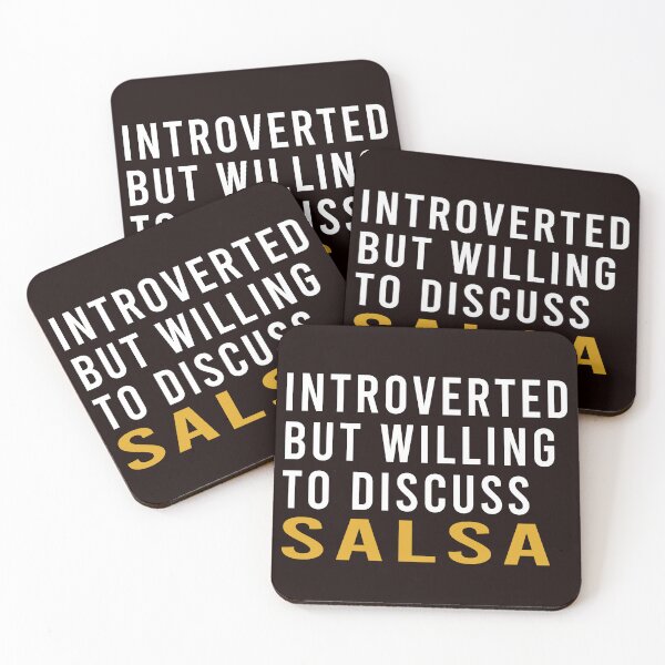 Item preview, Introverted But Willing To Discuss Salsa, salsa Dancer, Dance designed and sold by Aerial Addicts.
