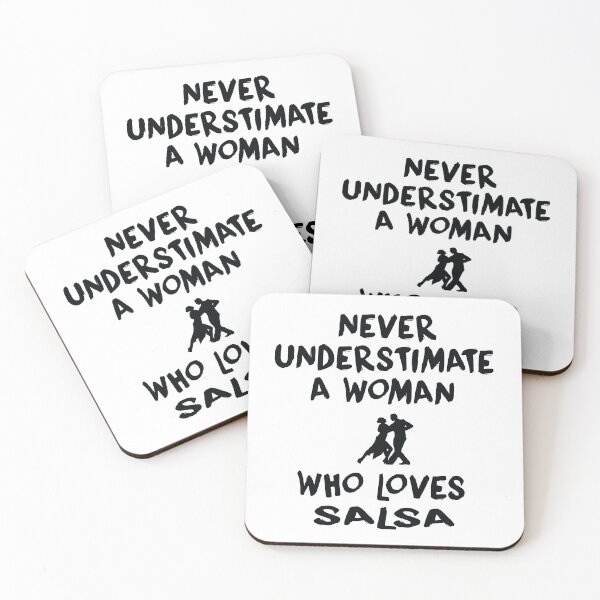 Item preview, Never Understimate A Woman Who Loves Salsa, salsa Dancer, Dance designed and sold by Aerial Addicts.