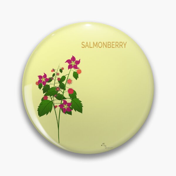 Item preview, Salmonberry with Butter Background designed and sold by YouAreHereArt.