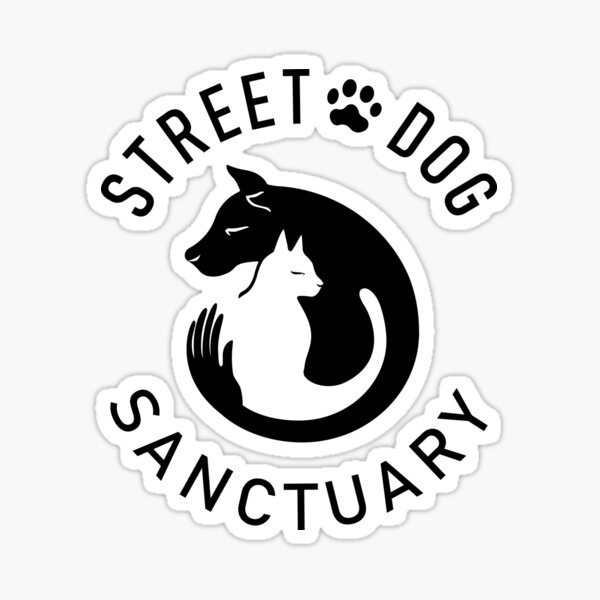 street dog logo Sticker