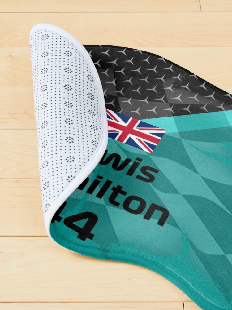 Alternate view of Lewis Hamilton 2020 simple design new colors Pet Mat