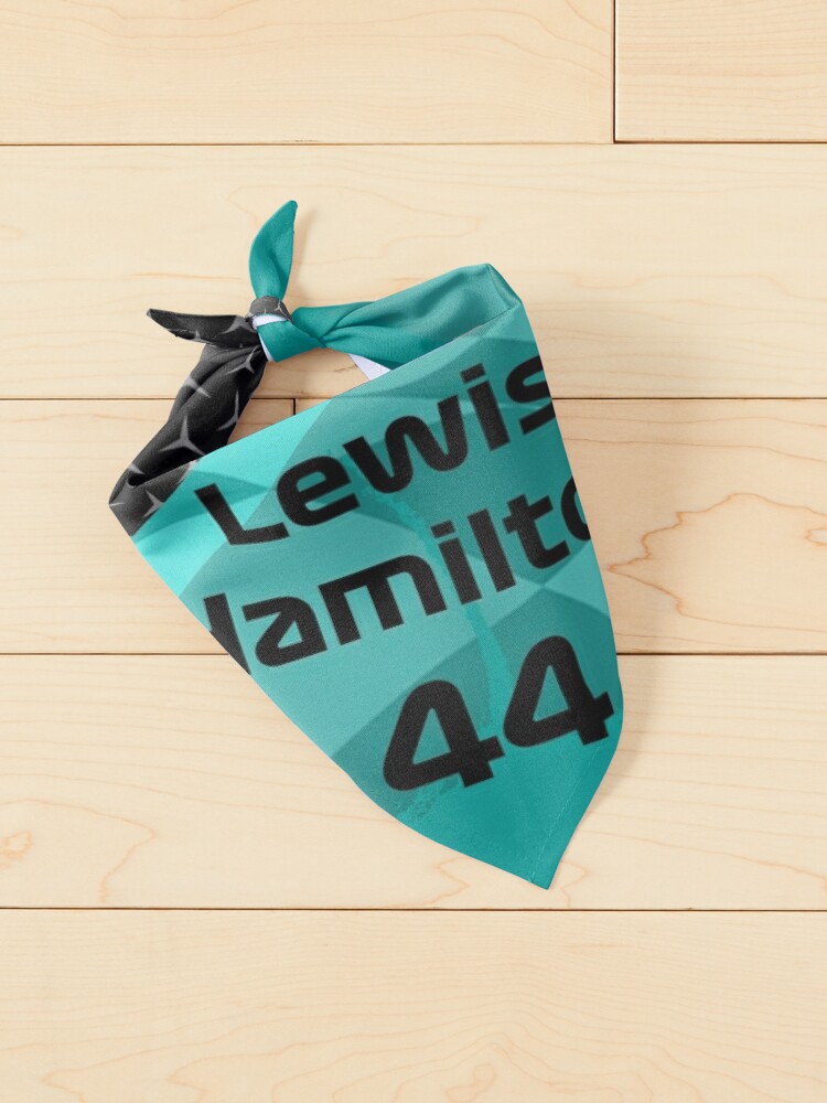 Alternate view of Lewis Hamilton 2020 simple design new colors Pet Bandana