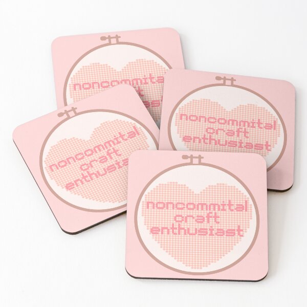 Item preview, Pink and Peach Craft Enthusiast Embroidery Hoop designed and sold by Pink Ribbon.