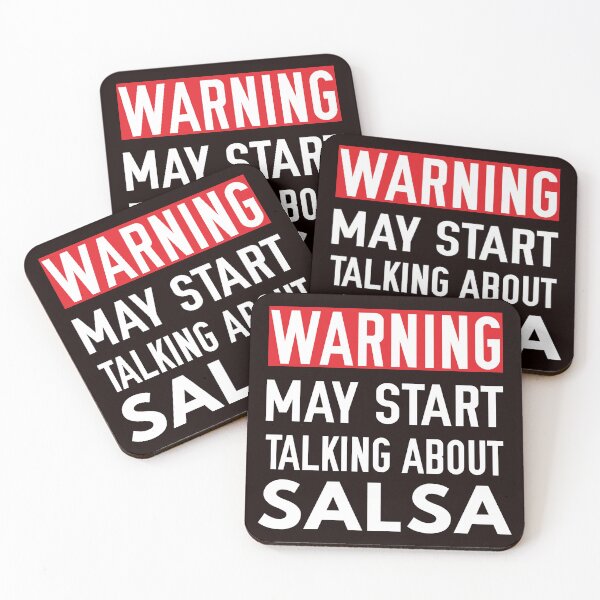 Item preview, Warning May Start Talking About Salsa, salsa Dancer, Dance designed and sold by Aerial Addicts.
