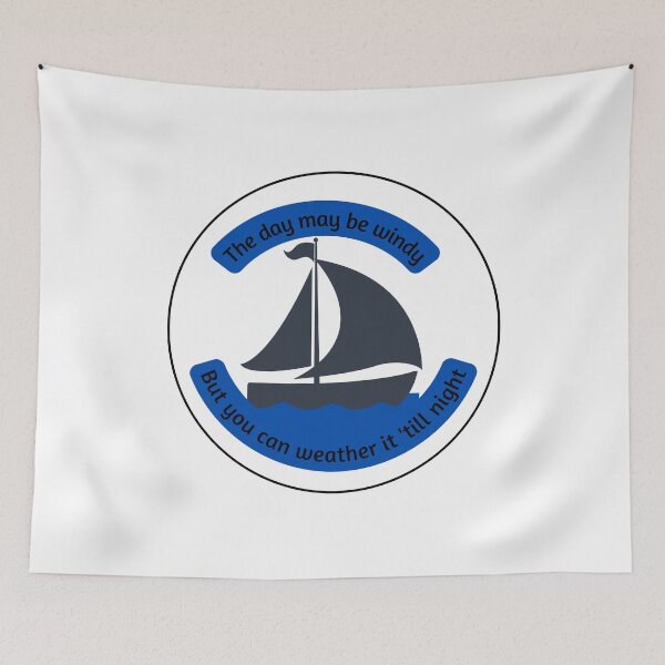 Item preview, Sailboat Inspirational Quote designed and sold by eggsforeggs.