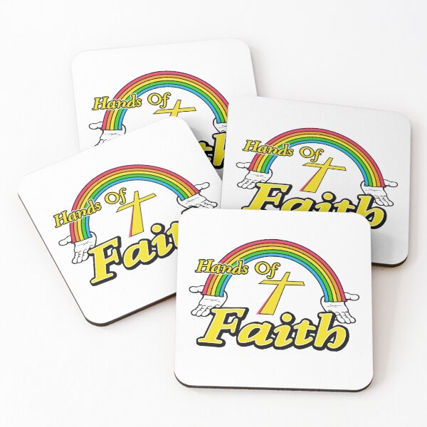 Item preview, Vintage 80's Hands Of Faith | Retro Jesus Rainbow designed and sold by Green Tee  Studio.