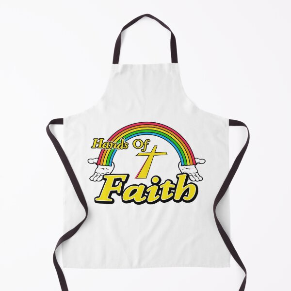Item preview, Vintage 80's Hands Of Faith | Retro Jesus Rainbow designed and sold by Green Tee Studio.