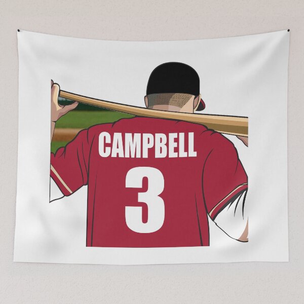 Item preview, Campbell Baseball Number 3 designed and sold by stinkylockers.