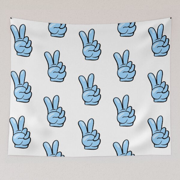 Item preview, Blue Peace Sign Glove designed and sold by Toshi and Co..
