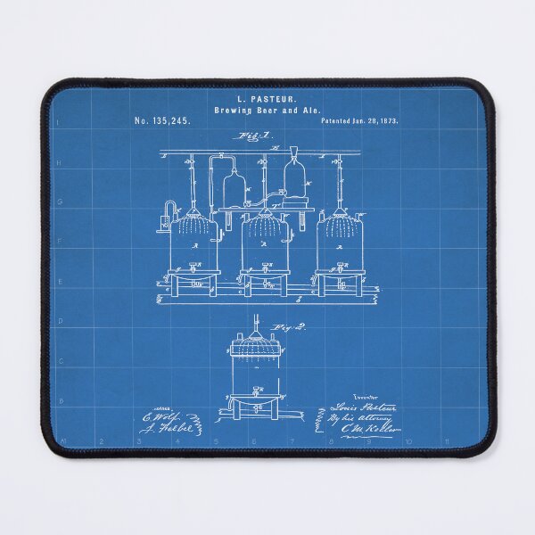 Item preview, Beer Patent - Brewing Beer Art - Blueprint designed and sold by patentpress.