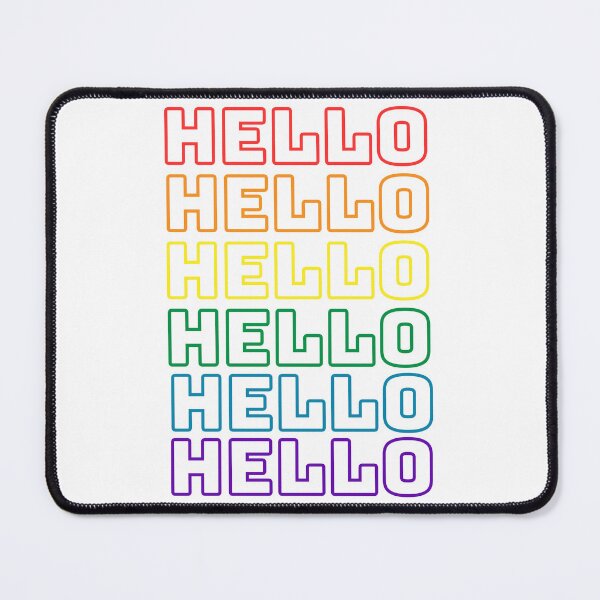 Item preview, Rainbow Hello designed and sold by 247vibes.
