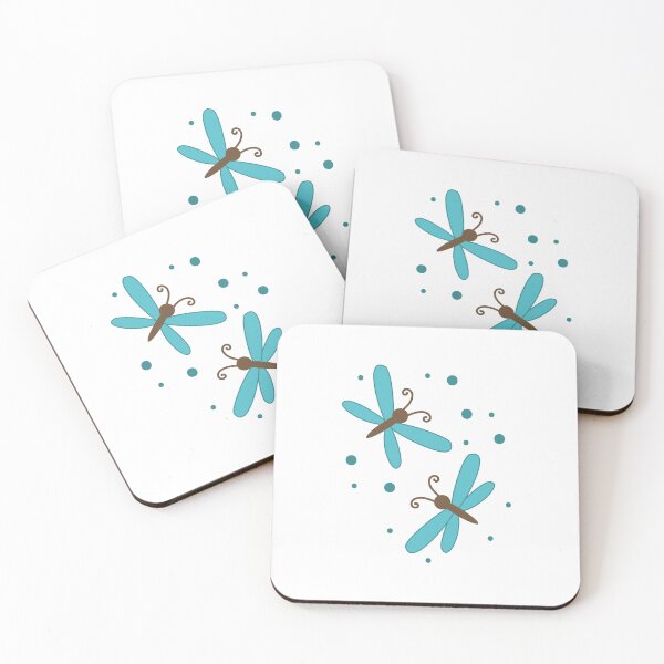 Item preview, Aqua coloured Dragon flies designed and sold by jazzydevil.