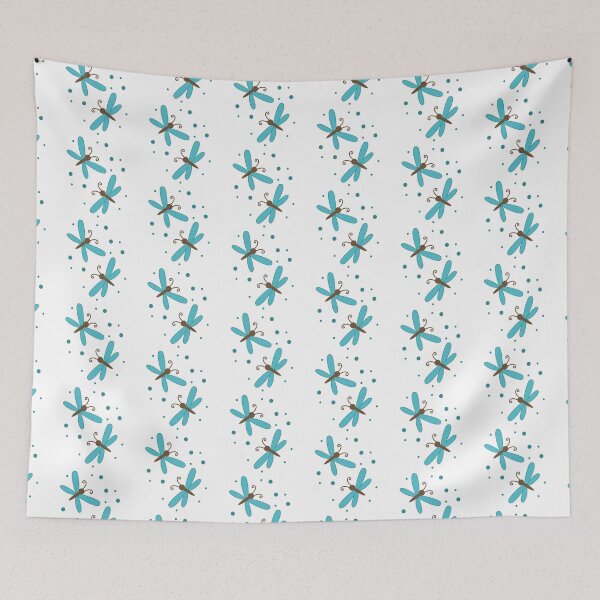 Item preview, Aqua coloured Dragon flies designed and sold by jazzydevil.