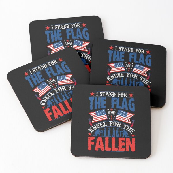 Item preview, I Stand For The Flag And Kneel For The Fallen designed and sold by WoodburyLake.