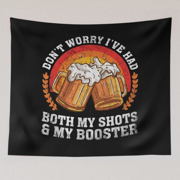 Item preview, Don't worry I've had both my shots and booster Funny Vintage Vaccine designed and sold by Creativy.