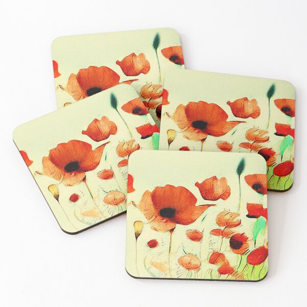 Item preview, Pretty Watercolor Poppies Poppy designed and sold by CattlettArt.