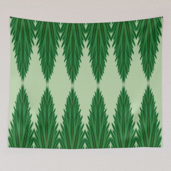 Item preview, Mirrored Pines - Celadon designed and sold by Elisa Yinh Creative.