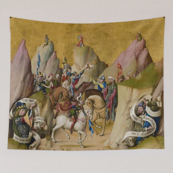 Item preview, The Meeting of the Three Kings | Master of the St. Bartholomew Altarpiece | 1479 Renaissance Gospel Biblical Art designed and sold by CJET.