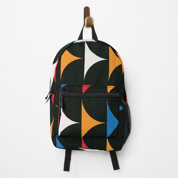 Item preview, Mid Century Modern abstract black half circles pattern designed and sold by Yasminepatterns .