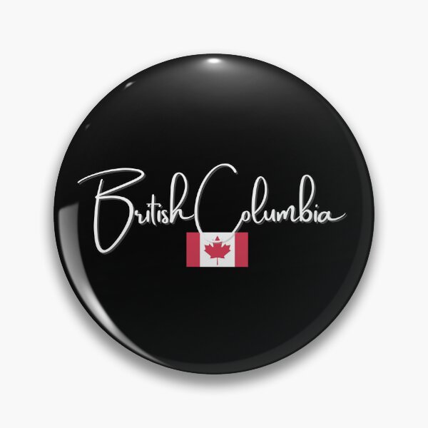 Item preview, British Columbia with small Canadian flag - British Columbia designed and sold by No.1 Canada Designs.