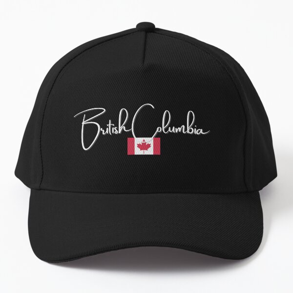 British Columbia with small Canadian flag - British Columbia Baseball Cap