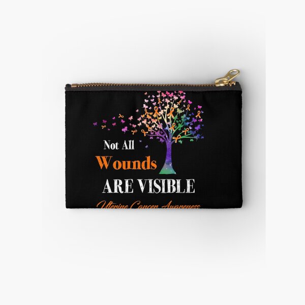 Item preview, Not All Wounds Are Visible Uterine Cancer Awareness designed and sold by Hatjar.