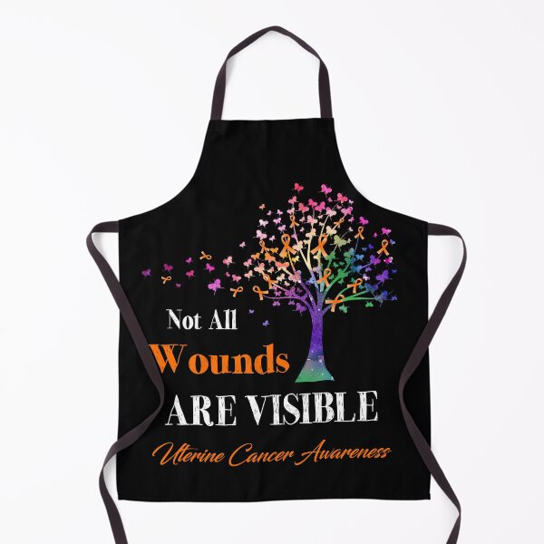 Item preview, Not All Wounds Are Visible Uterine Cancer Awareness designed and sold by Hatjar.