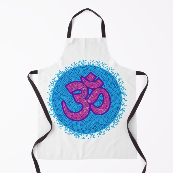 Item preview, Om art mosaic symbol – The universal mantra of yoga - Aum purple and blue designed and sold by H Jonas.
