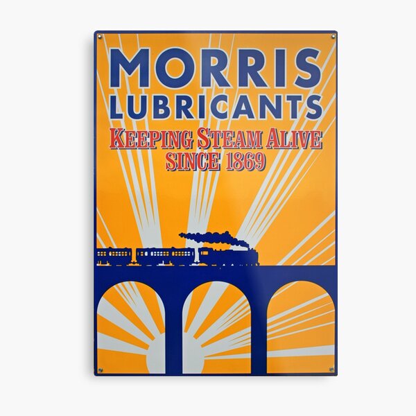 Tin Plate Sign - Morris Lubricants Metal Print
