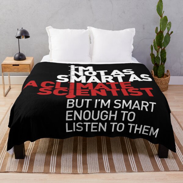 Item preview, I'm Not As Smart as a Climate Scientist... – Red Type (Reversed) designed and sold by Jarren Nylund.
