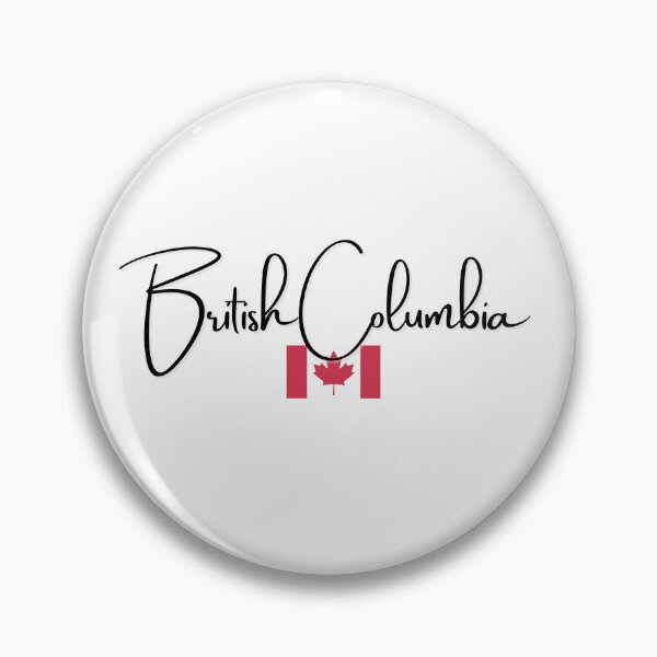 Item preview, British Columbia with small Canadian flag - British Columbia designed and sold by No.1 Canada Designs.