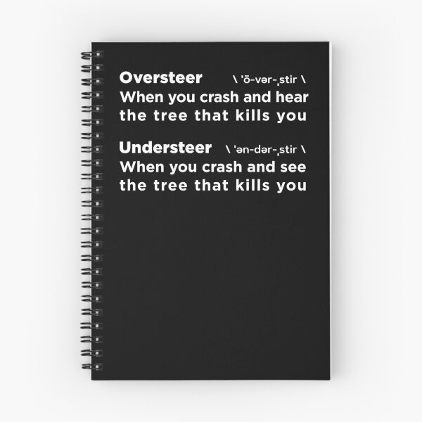 Item preview, Oversteer and Understeer explained with a tree - White designed and sold by F440.