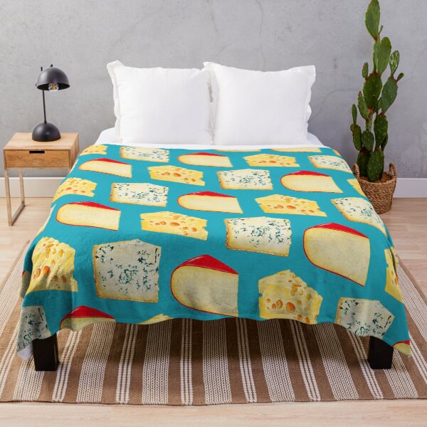 Item preview, Cheese Pattern - Blue designed and sold by Kelly  Gilleran.