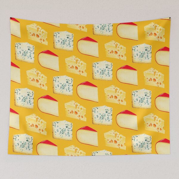 Item preview, Cheese Pattern - Yellow designed and sold by Kelly  Gilleran.
