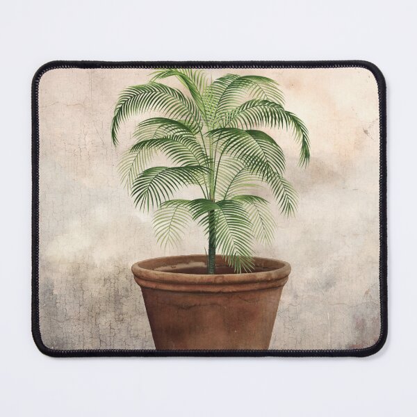 Item preview, Vintage potted tropical palm designed and sold by WesternExposure.
