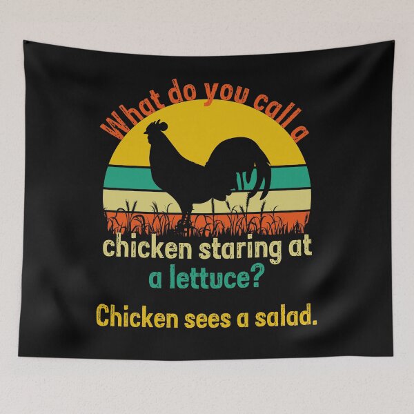 Item preview, What do you call a chicken Funny chicken jokes designed and sold by PERsonalthreads.