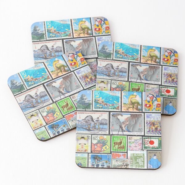 Item preview, Japan Stamp Collage  designed and sold by 2AGoodHome.