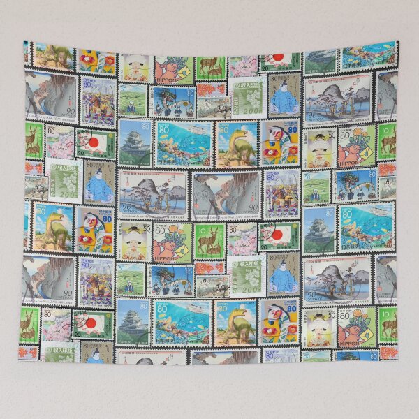 Item preview, Japan Stamp Collage  designed and sold by 2AGoodHome.