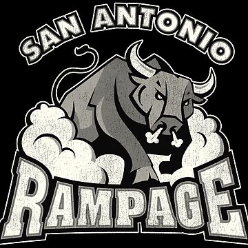 San Antonio Rampage Retro Defunct Ice Hockey Poster for Sale by  TheBenchwarmer