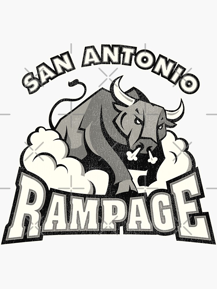 "San Antonio Rampage Retro Defunct Ice Hockey" Sticker for Sale by ...