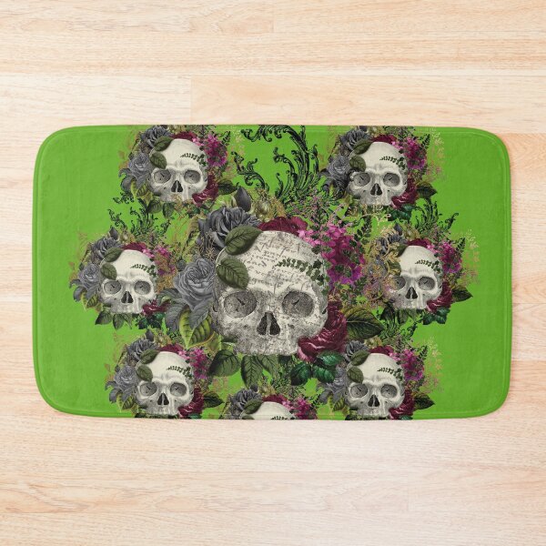 Item preview, Green Skulls for Halloween designed and sold by KVDcreations.