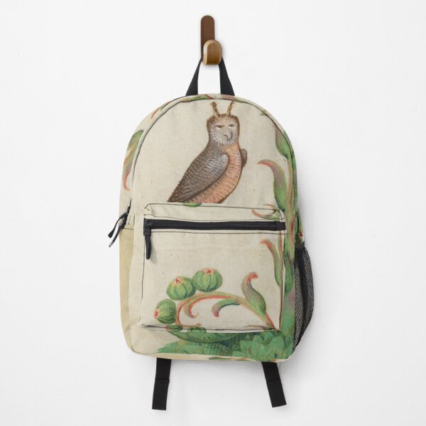 Item preview, Vintage Floral Pattern Chick Hen Cactus with Horned Owl Illustration Famous Art designed and sold by Designs24U.
