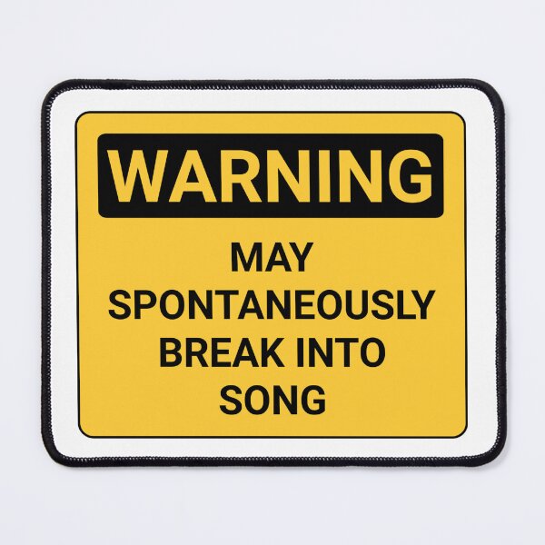 Item preview, Funny warning may spontaneously break into song mug designed and sold by cizito.