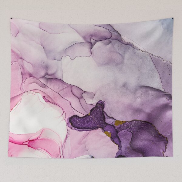 Item preview, Pink Purple And Payne's Grey Flowing Abstract Painting, Modern Blush And Payne's Grey Flowing Abstract Feminine Art, Purple And Payne's Grey Watercolor, Ink Digital Watercolor Blush Purple Abstract designed and sold by Trendymotion.